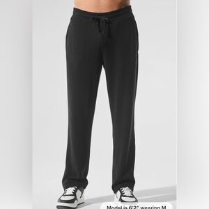 ALO | MICRO WAFFLE HIGH-WAIST PLEASANT WIDE LEG  | Small